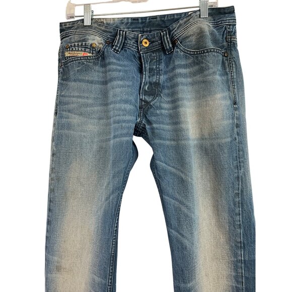 Diesel Viker Mens Jeans 32 x 32 Button Fly Made In Italy Cotton Denim RN10225 - Picture 2 of 14